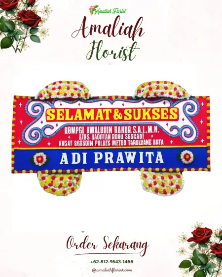 Papan Bunga Ucapan Selamat Pusakaratu